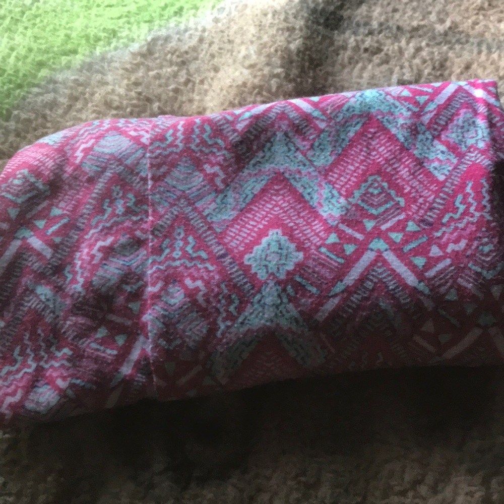 Pink blue pyramid skirt